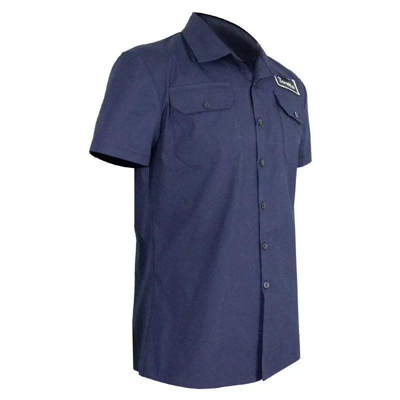 25COSMovie Speed Fast 10 Toretto disfraz de Cosplay uniforme de prisión azul camisa de manga corta Vin Diesel Cos ropa fiesta de Halloween