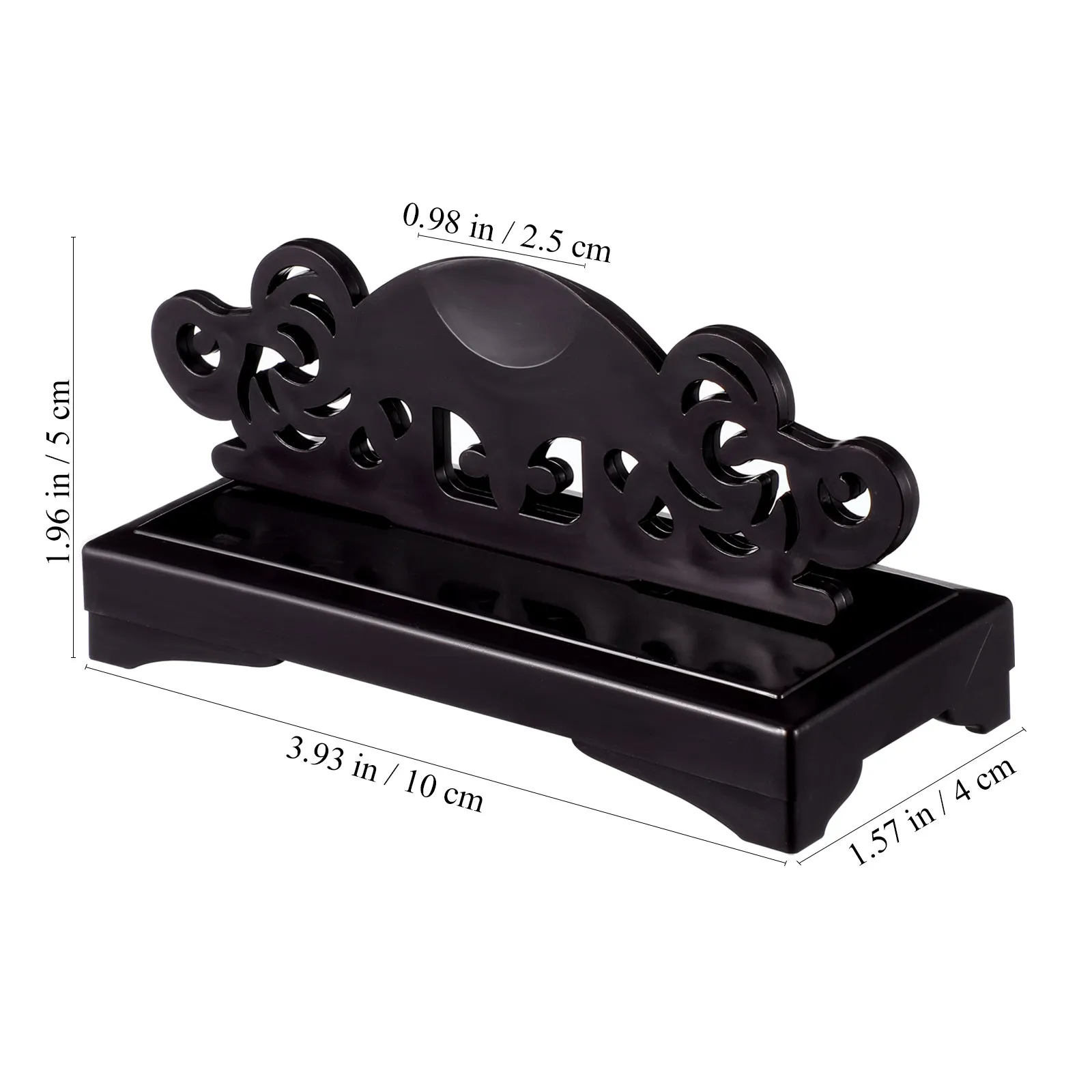 Creative Folding Fan Stand Stable Premium Plastic Round Display Base Decorative Holder for Hand Fan Display Desktop Elegant