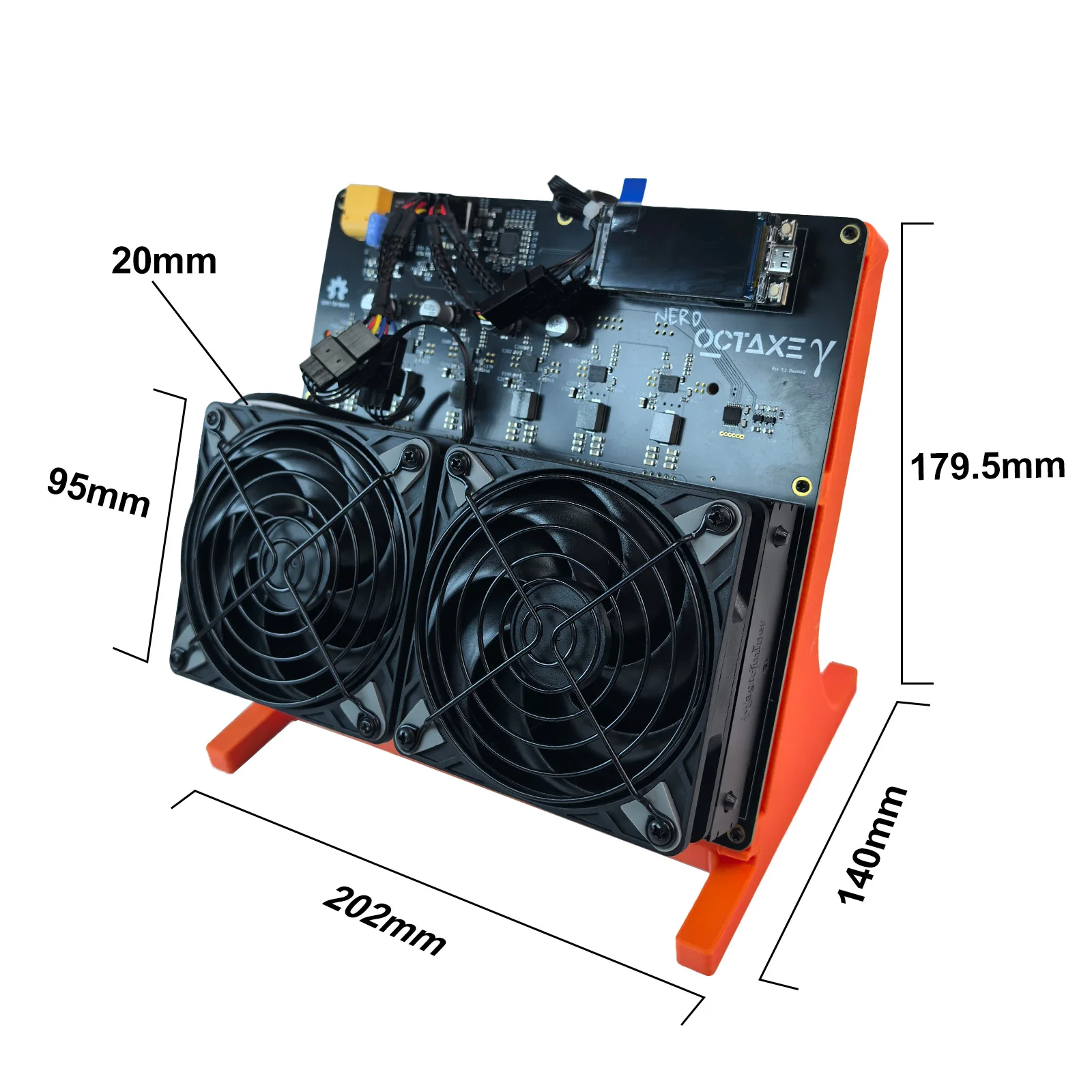 

2026 New NerdOCTAxe 9.6~10Th/s 200W Based On 8PCS BM1370 Asic Chip Open Source Bitcoin Solo Miner With Power Supply
