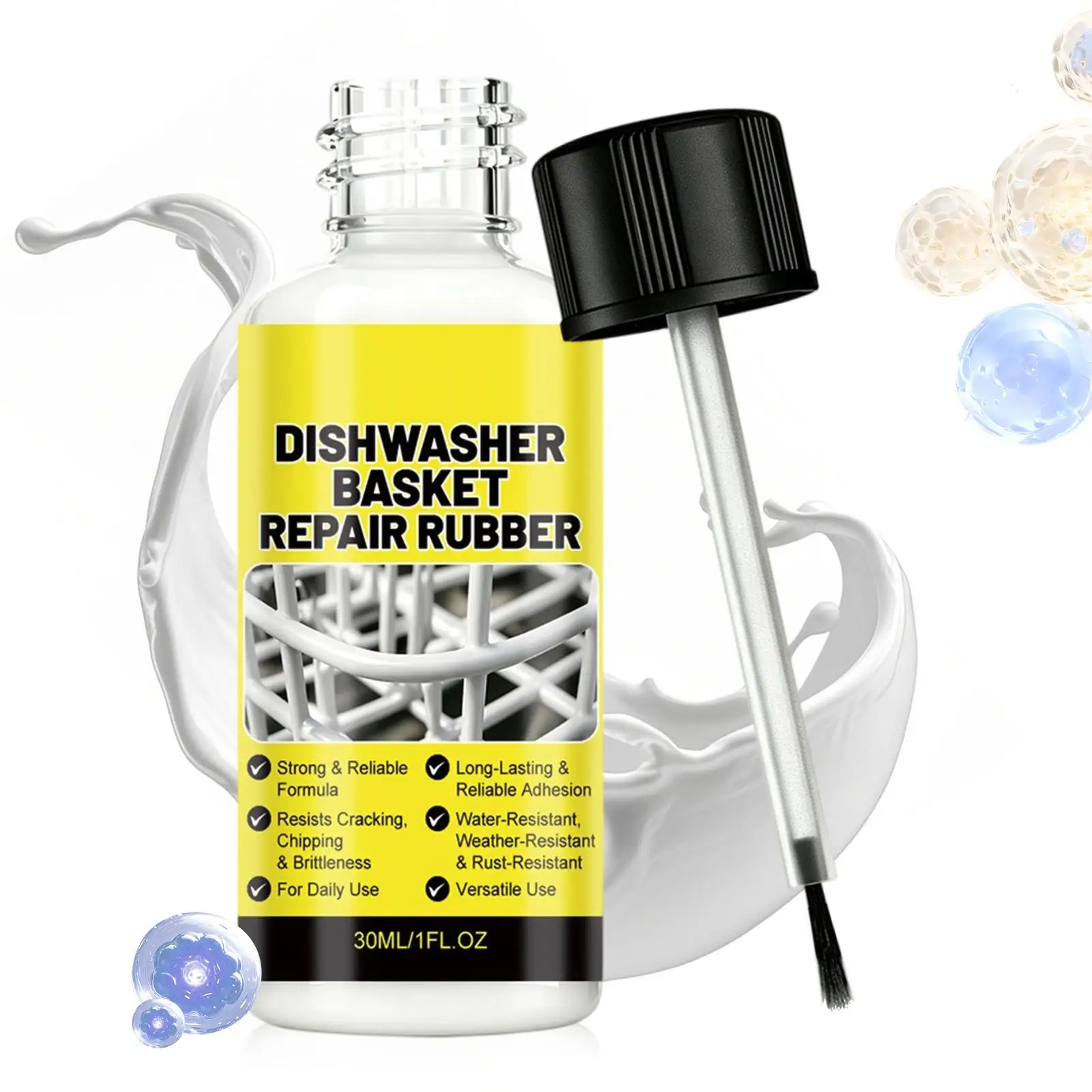 Dishwasher Rack Coating Repair 30ml High orLow Temperature Resistant Paint Dishwasher Rack Rust Paint For Protection Restoration