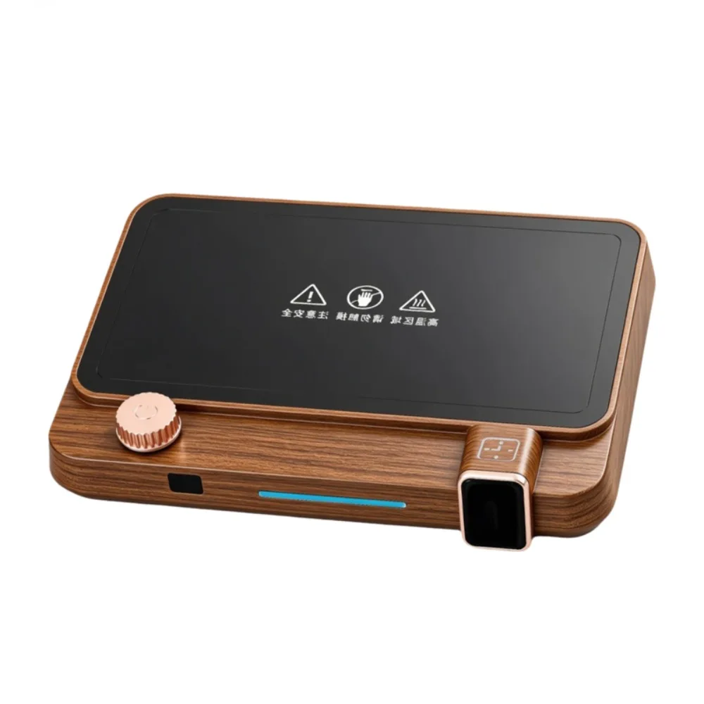 Temperature Display Mug Warmer Knob Design Adjustable Temperature Cup Heater Large Panel Rectangular Food Heating Plate Worker