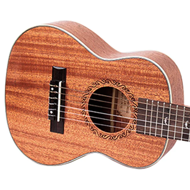MS2812 28 Inch Guitalele,  Acoustic Ukulele, Mini Travel Guitar with Rosewood Fingerboard, Natural Finish