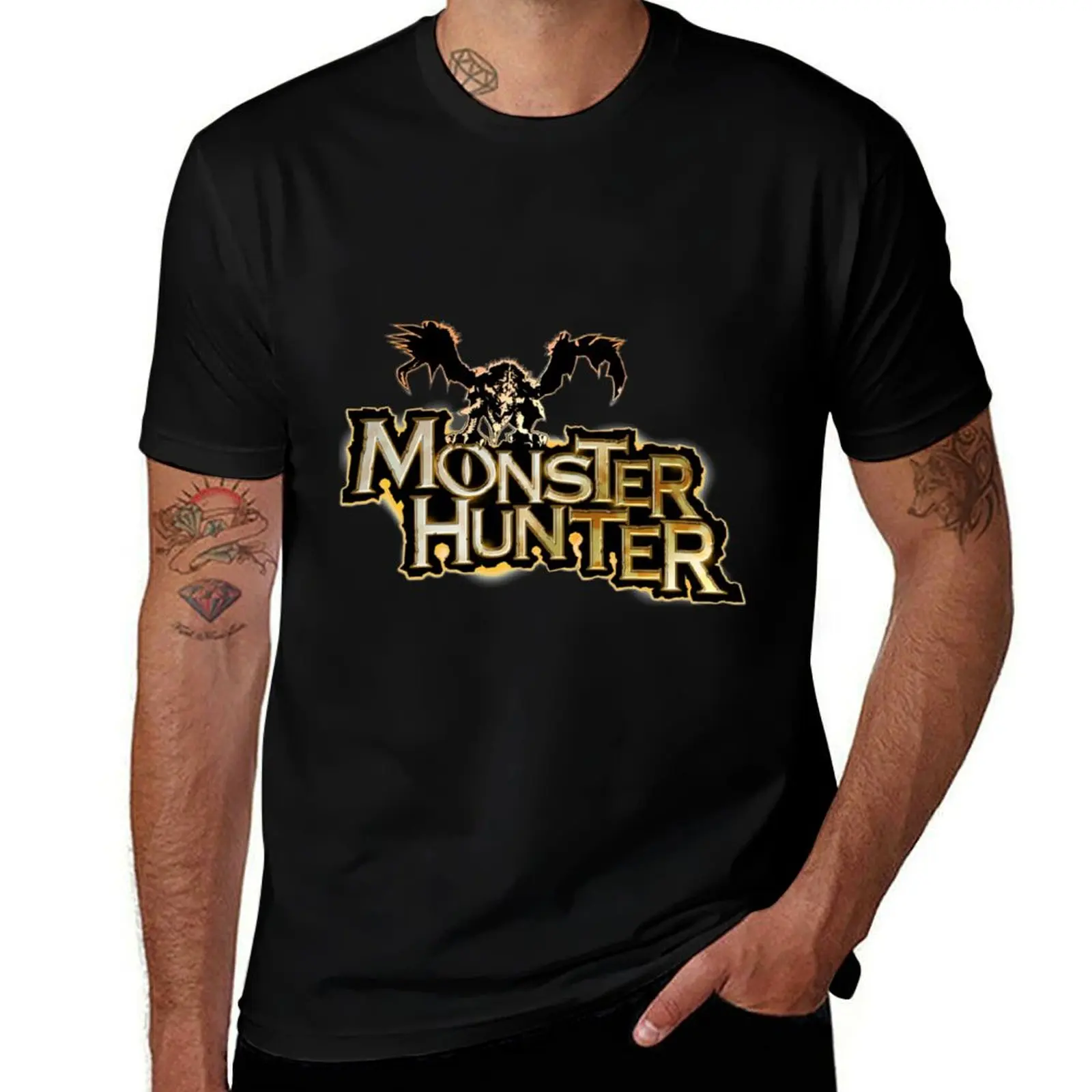 

Monster Hunter Logo T-Shirt t shirts designer t shirts with prints t shirts for man graphic tees T-Shirt