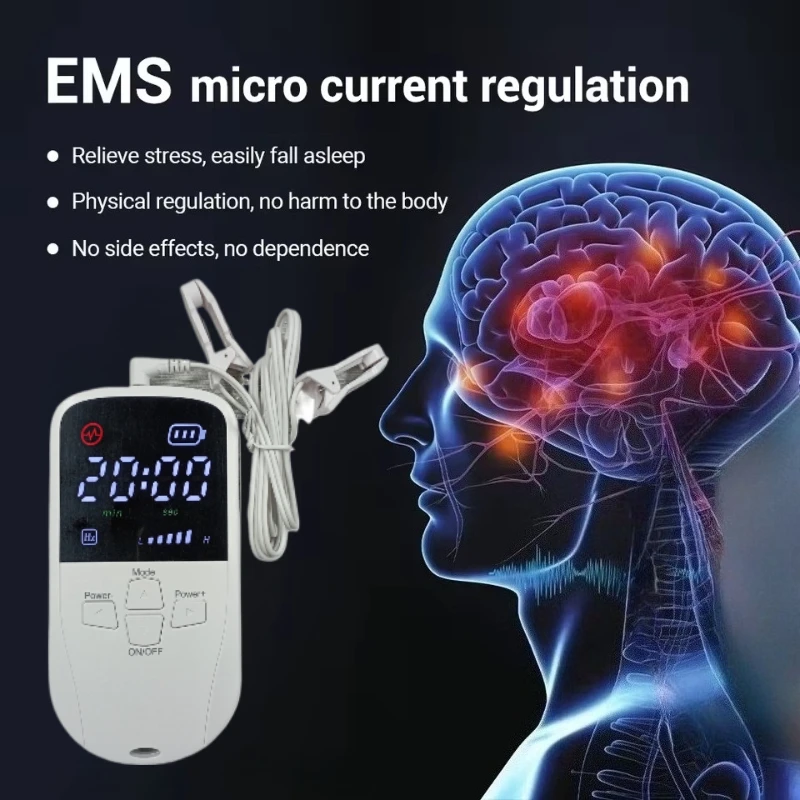Fast-Acting Vagus Nerve Stimulator USB Charging, Best CES Microcurrent for Sleep Anxiety Depression Device