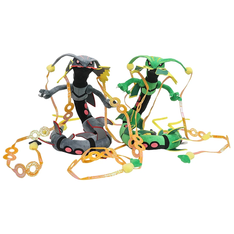Anime Pokemon Rayquaza Glänzendes Rayquaza Plüschtier Gyarados Glänzendes Gyarados Mega Rayquaza Weiche Stofftiere Tier-Peluche-Puppe – Detail 1