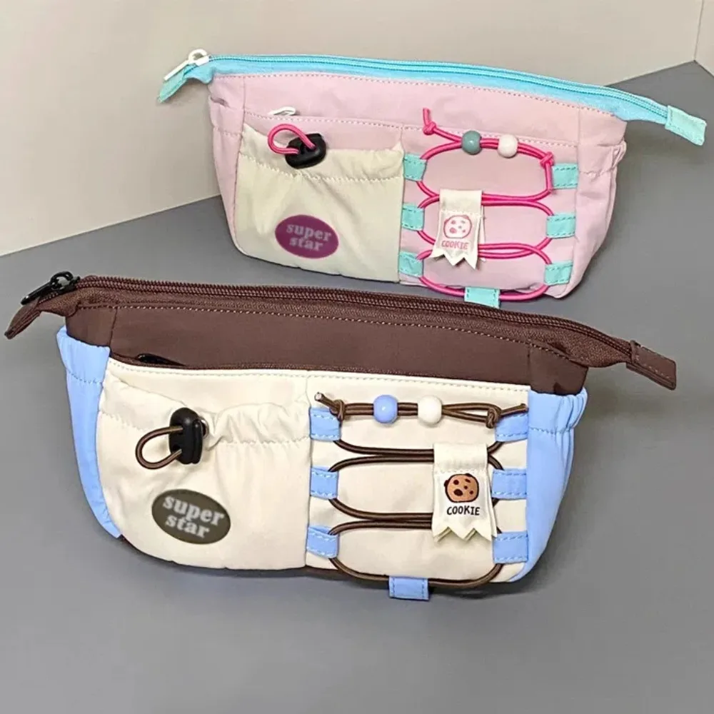 Fashion Exaggerated Stationery Case Adjustable Office Supplies Pencil Pouch Unisex Signature Makeup Storage Bag Student Writing