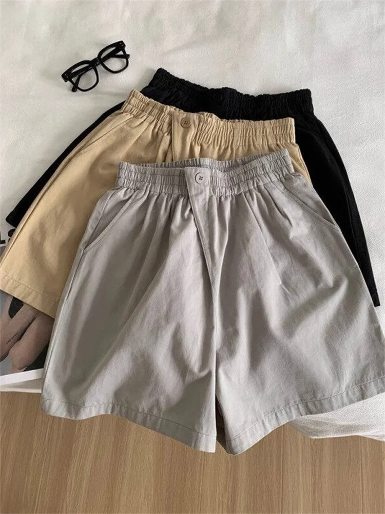 ピンクアイスシルク速乾スポーツショーツ レディース 2025年新作 夏 アウトドア ゆったり カジュアル ファイブ 5 パンツ ハイウエスト ストレートレッグ