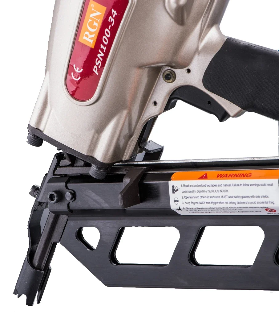 For 100MM 34 Degree Clipped Head, Paper Strip Framing Nailer Gun