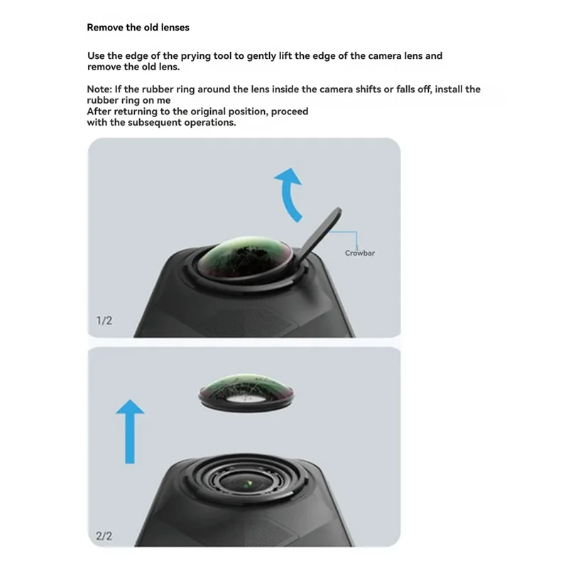 Новейшее сменное стекло объектива для камеры Insta360 X5, запасные части, прочный запасной аксессуар