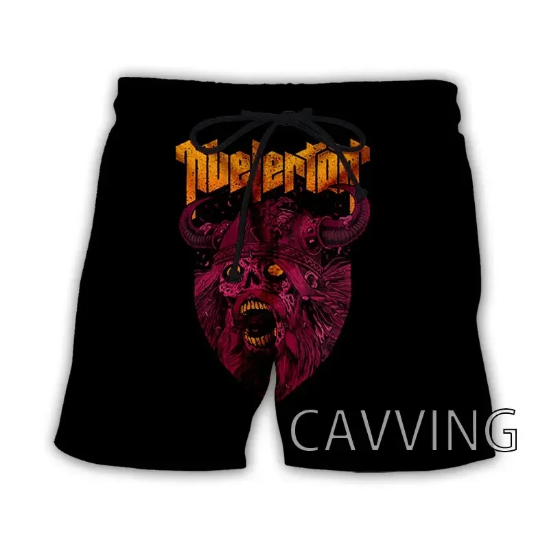 CAVVING 3D Printed  Kvelertak Band  Summer Beach Shorts Streetwear Quick Dry Casual Shorts Sweat Shorts for Women/men