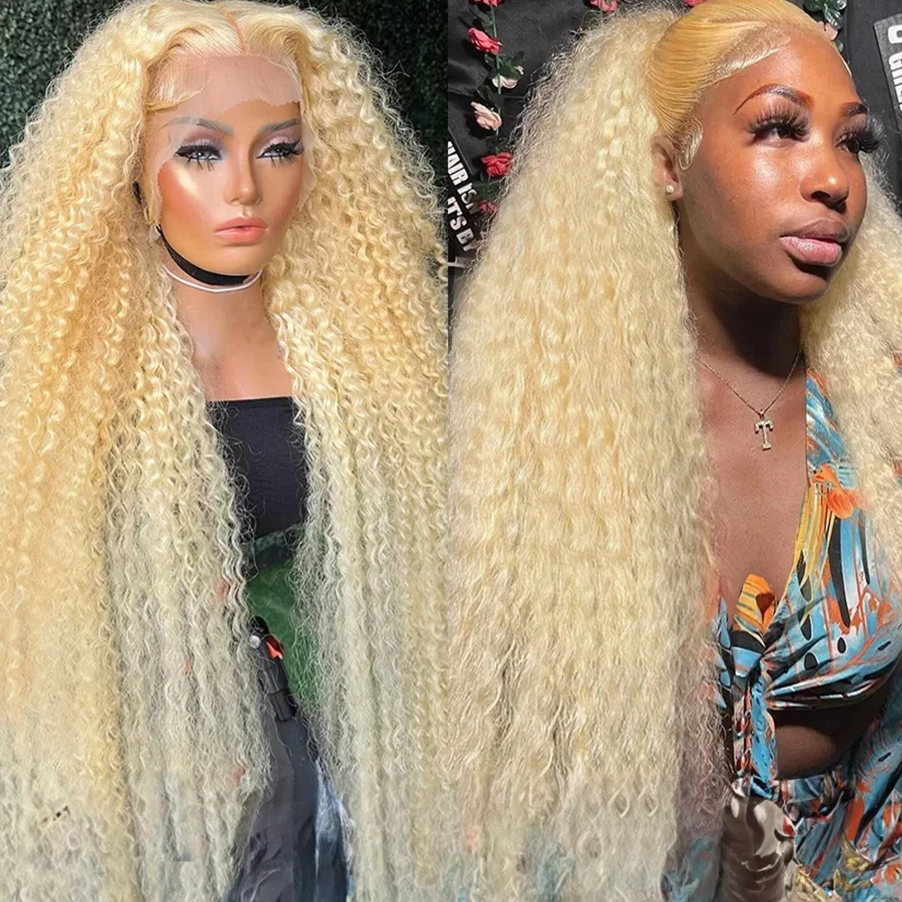 

Блондинка 613 Hd Lace Frontal Wig 13x6 13x4 Прозрачные Hd Lace Front Curly Wigs 30 40 дюймов Предварительно сорванные парики из натуральных волос с глубокими волнами