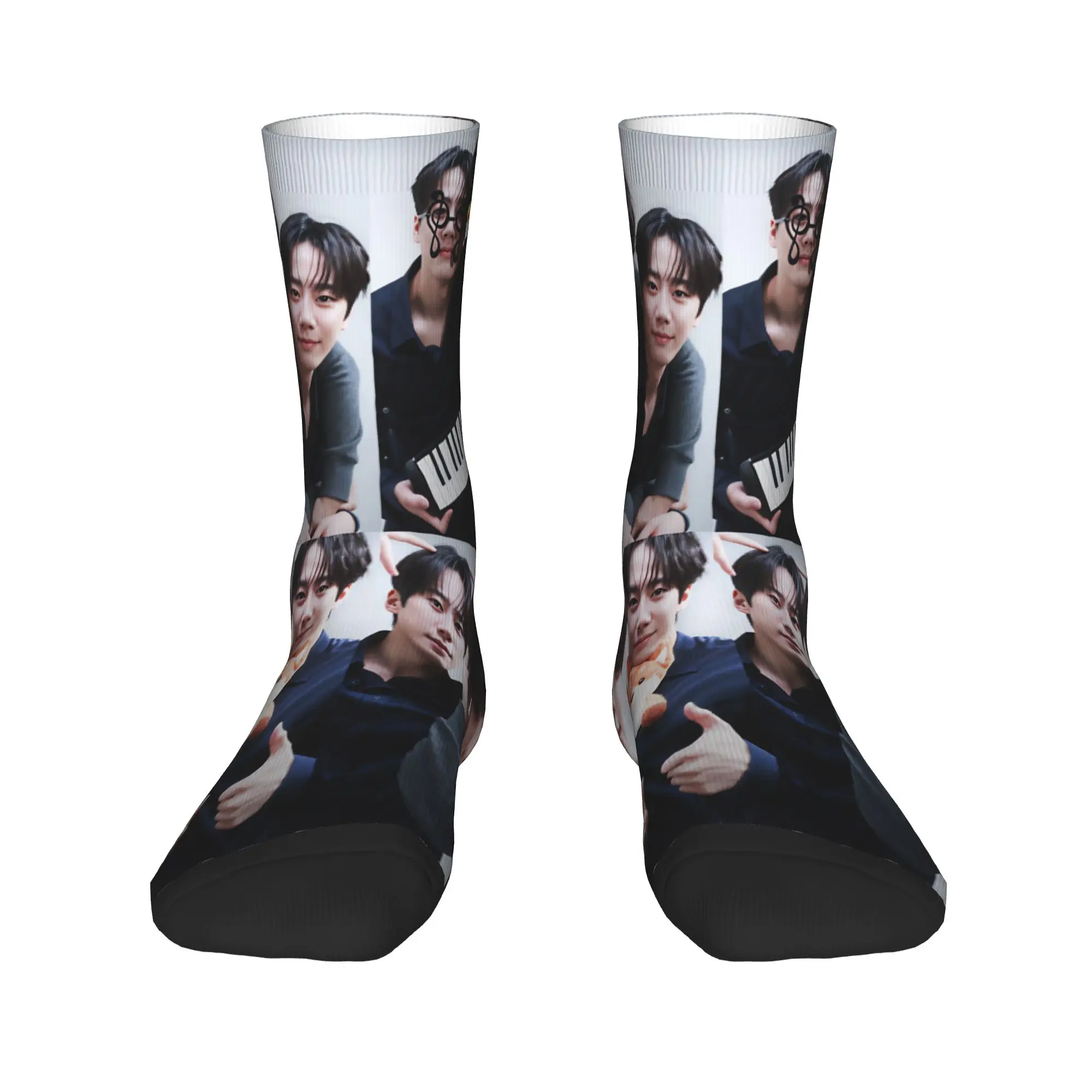 Kdrama Four Hands Two Sonatas Socks  Non Slip Stockings Adults Men Breathable Outdoor Sports Socks Spring Casual Printed Socks