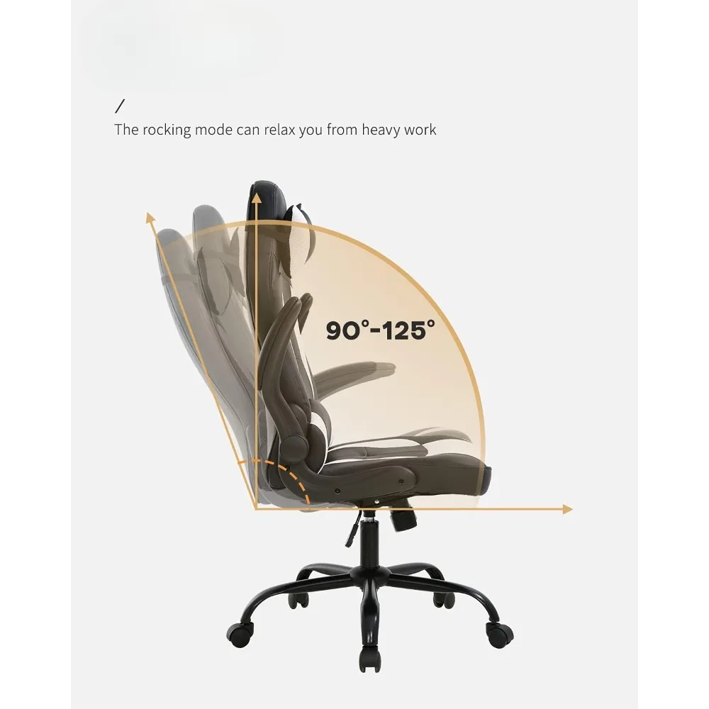 Ergonomic, office chair, computer desk chair, office chair with armrests, headrest and lumbar support for high back