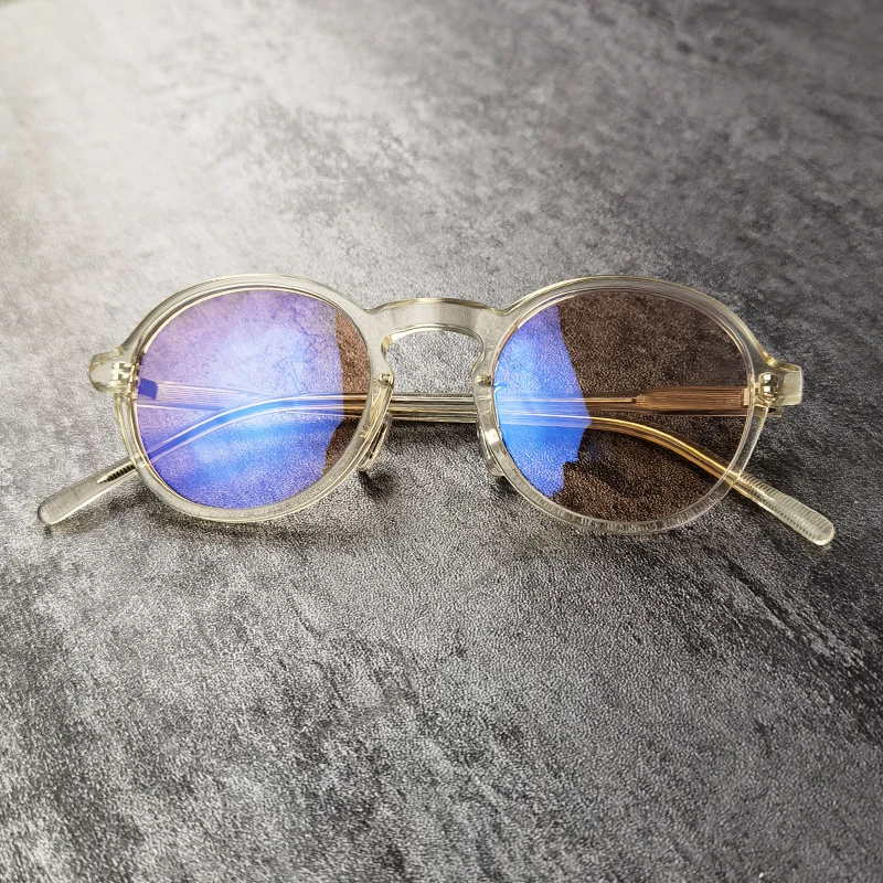 

Classic Retro Round Polarized Sunglasses for Men Women's Vintage UV400 Sunglass Japanese Handmade Acetate Sun Glasses Eyewear