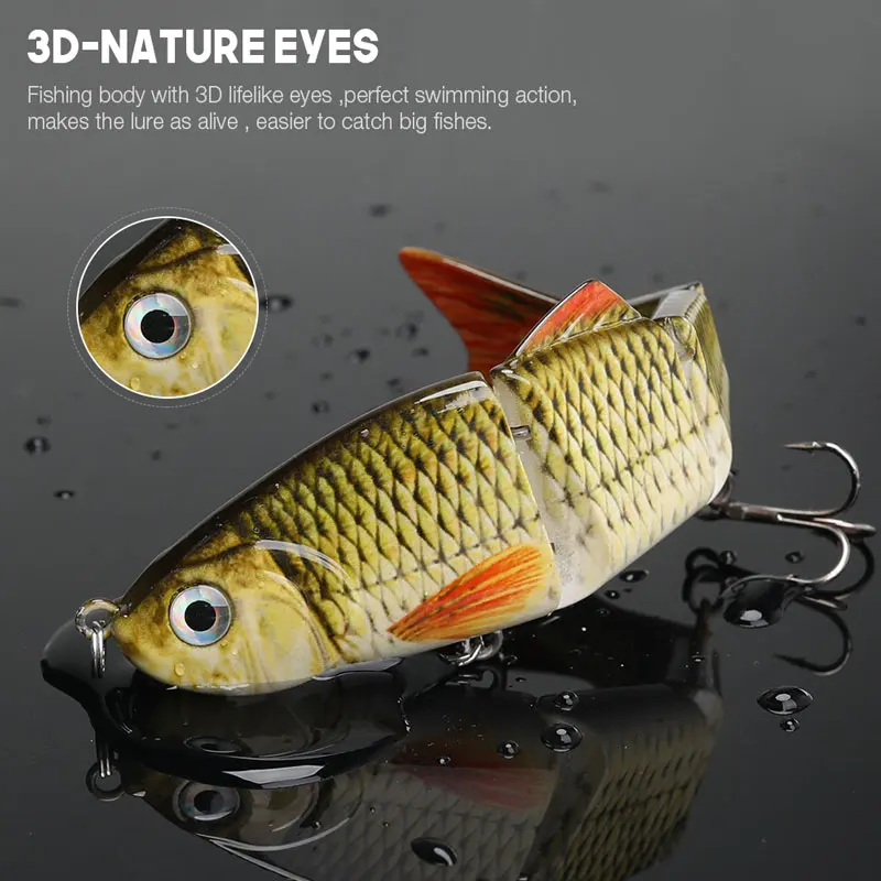 Swimbait articulado – Cebo duro con anzuelos para depredadores - imagen 4