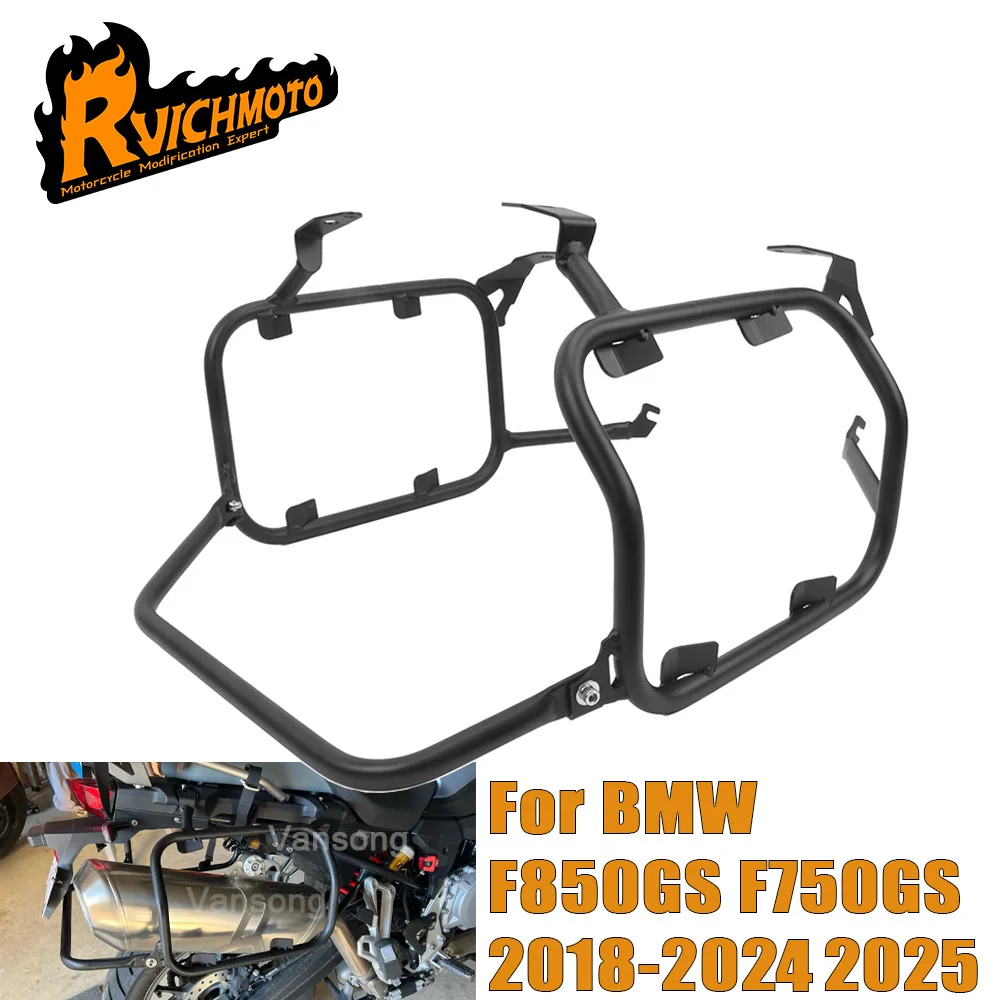Motorcycle Pannier Rack Saddlebag Bracket F850GS F750GS Top Case Box Rack Stainless Steel For BMW F 750 850 GS 2018-23 2024 2025