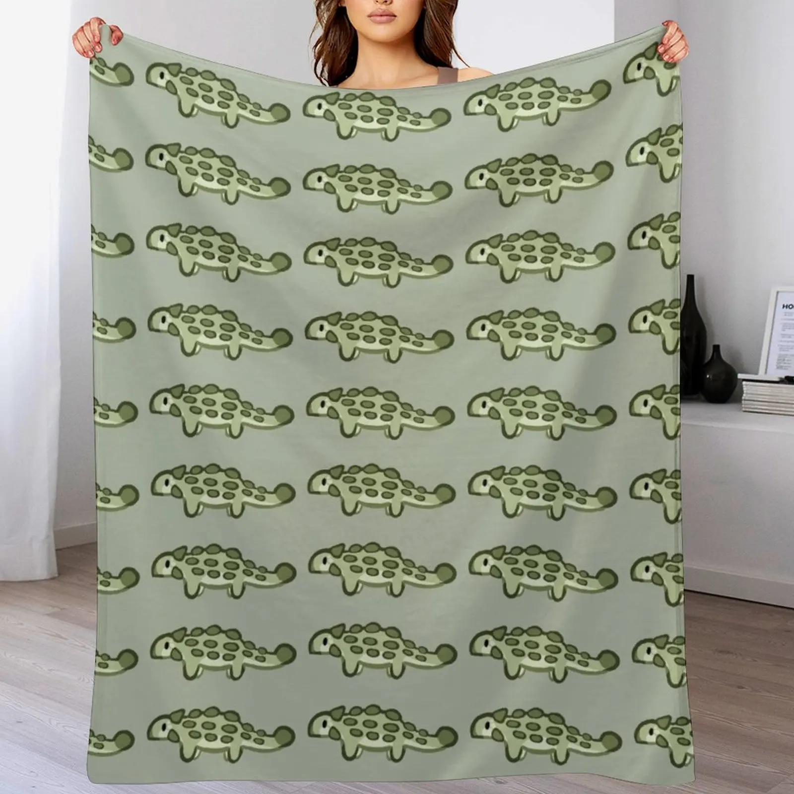 Ankylosaurus Throw Blanket