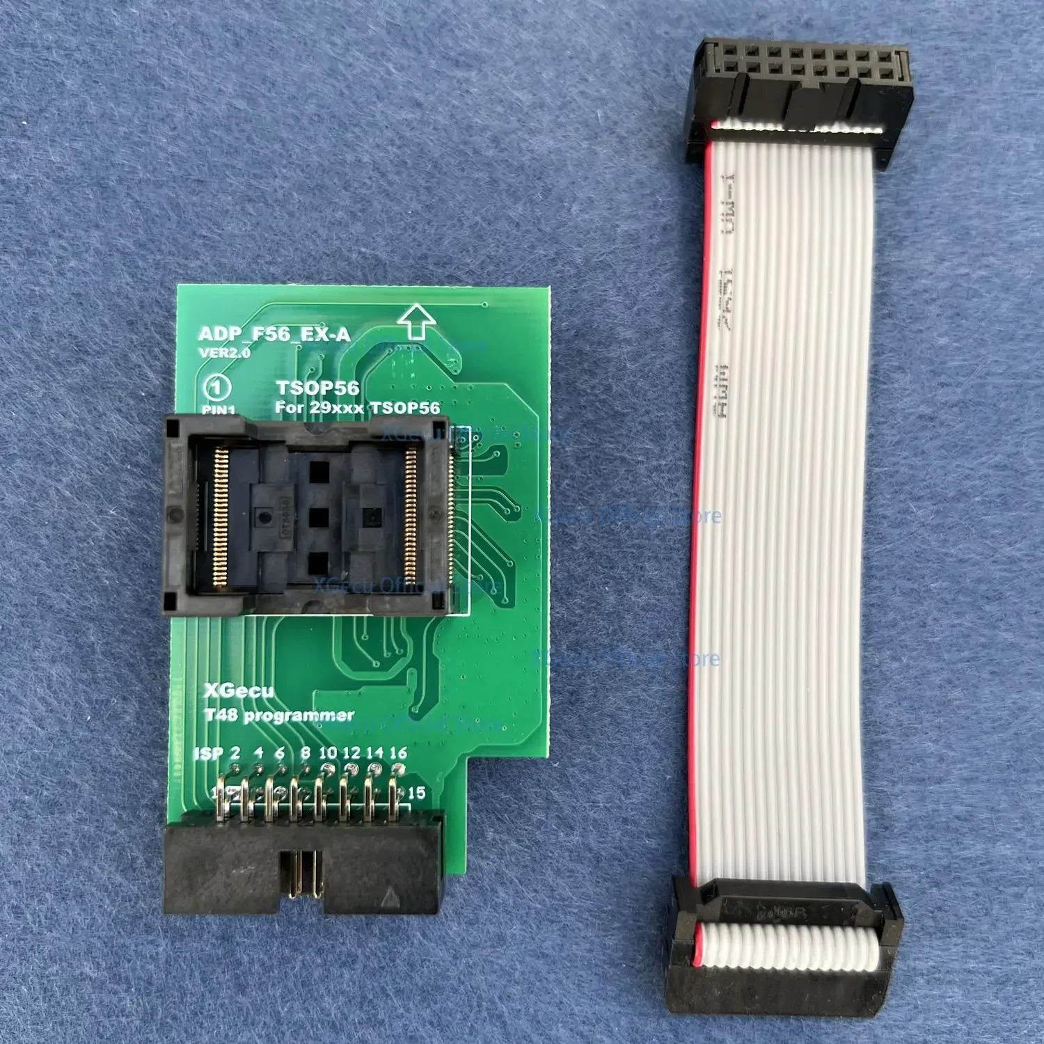 Najnowszy adapter VER2.0 TSOP56 może działać tylko z programatorem XGecu T48 ADP_F56_EX-A ADP_F56_EX-B lub ADP_F56_EX-C dla Flash EPROM