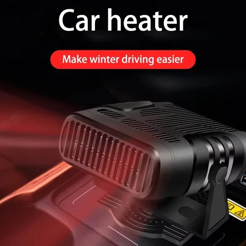 Lenovo Car Heater Portable Defroster Auto Windshield Defogger with Plug in Cigarette Lighter Auto Dryer Car Accessories 12V/24V