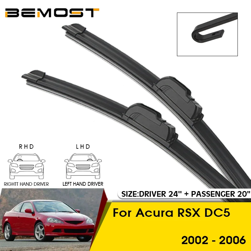 

Car Wiper Blades For Acura RSX DC5 2002-2006 Windshield Windscreen Front Window Blades 24"+20" Car Accessories