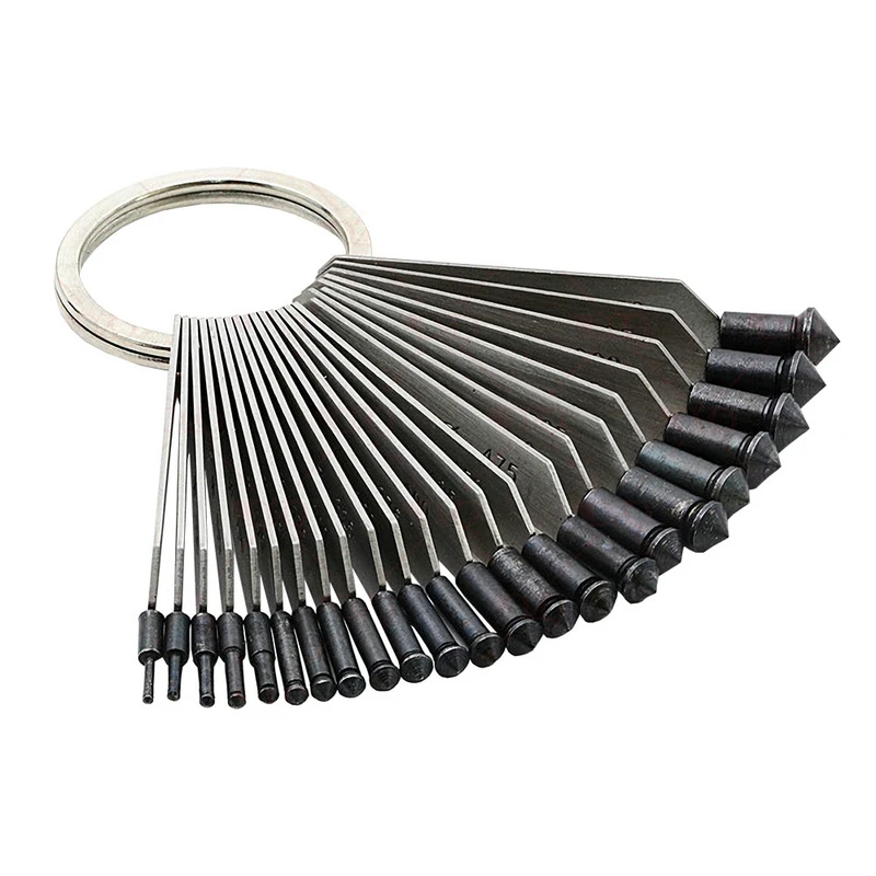 Strumento Di Misurazione Delle Dimensioni Del Diamante ​ 1,0-6,5 Mm 23 Dimensioni Per Misurare La Dimensione Della Pietra Preziosa Intarsiata