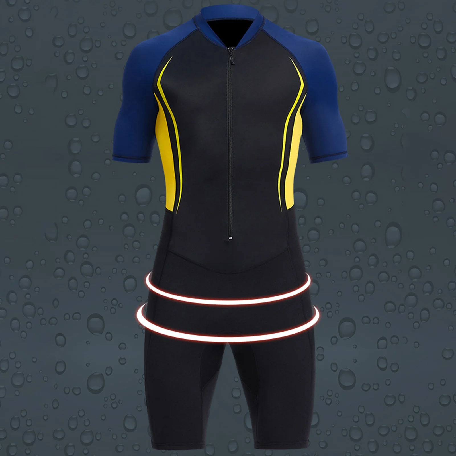 Dive Wet Suit Wetsuit Men 1.5mm Neoprene Material Lightwight For Swimming Scuba Diving Bathing Suit Short Sleeve Underwater New