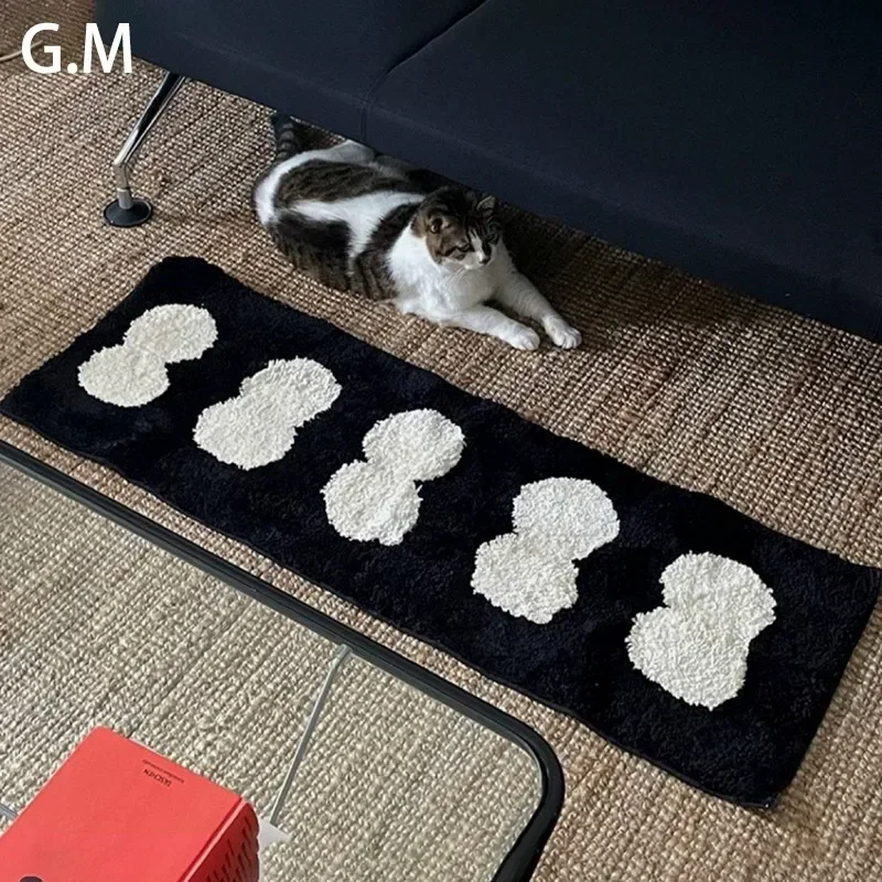 

Modern Simple Tufted Carpet Anti-slip Nordic Plush Floor Mat for Living Room Bedroom Bedside Rug Bathroom Mats Entrance Doormat