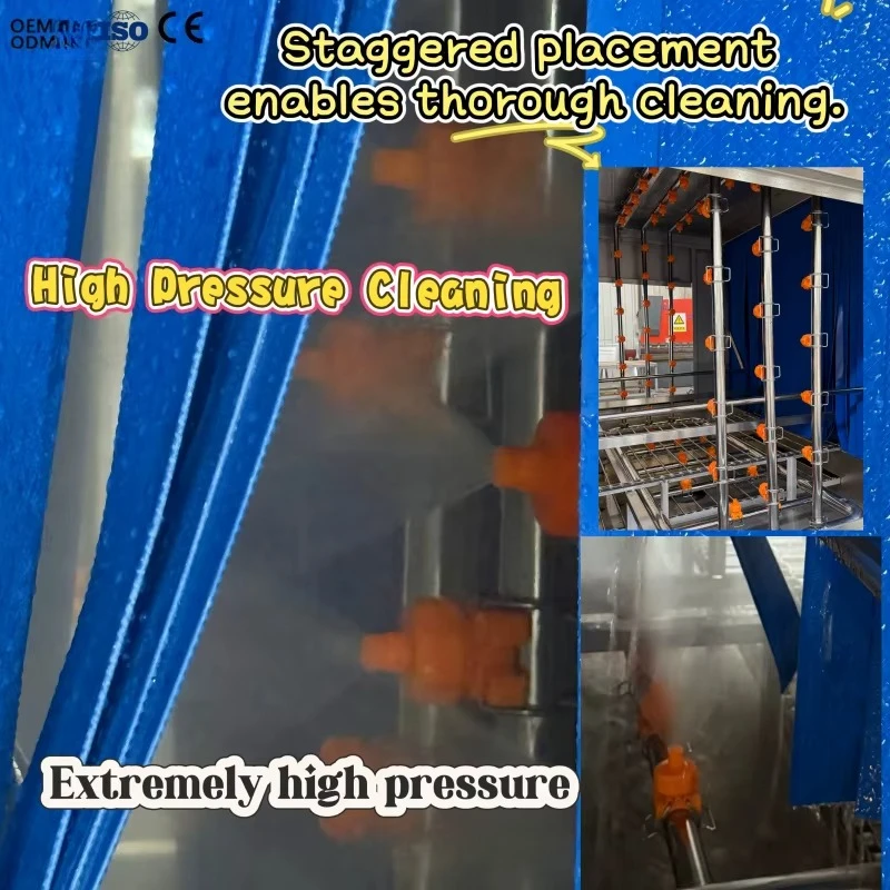 High Efficiency Automatic Commercial Basket Washing Machine Crate Pallet Tray Washer