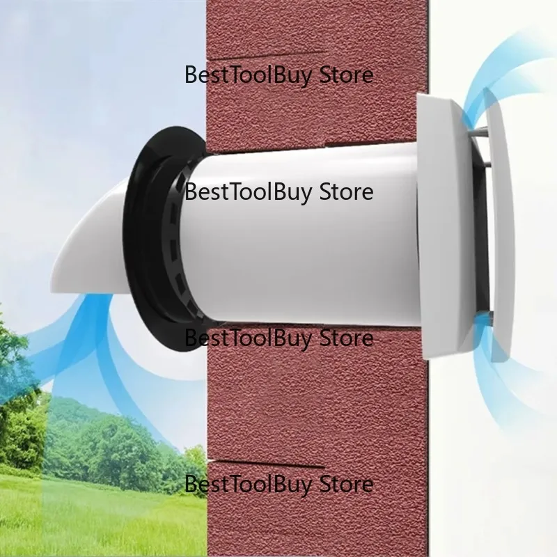 

Wall ventilation, wall mounted air heat exchanger