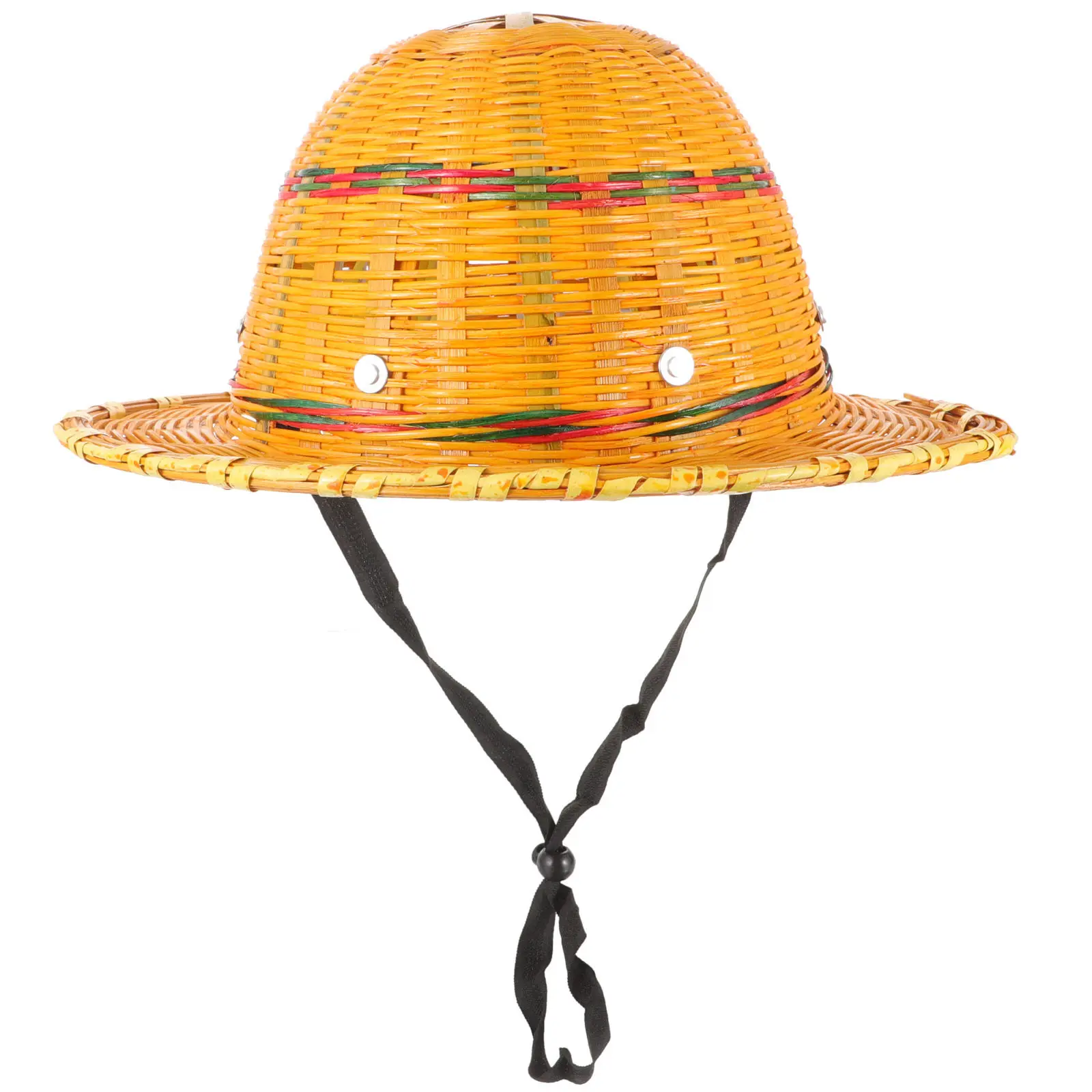 

Breathable Bamboo Woven Hard Hat Summer Safety for Construction Workers Sunproof Protective Headwear for Hot Weather Use