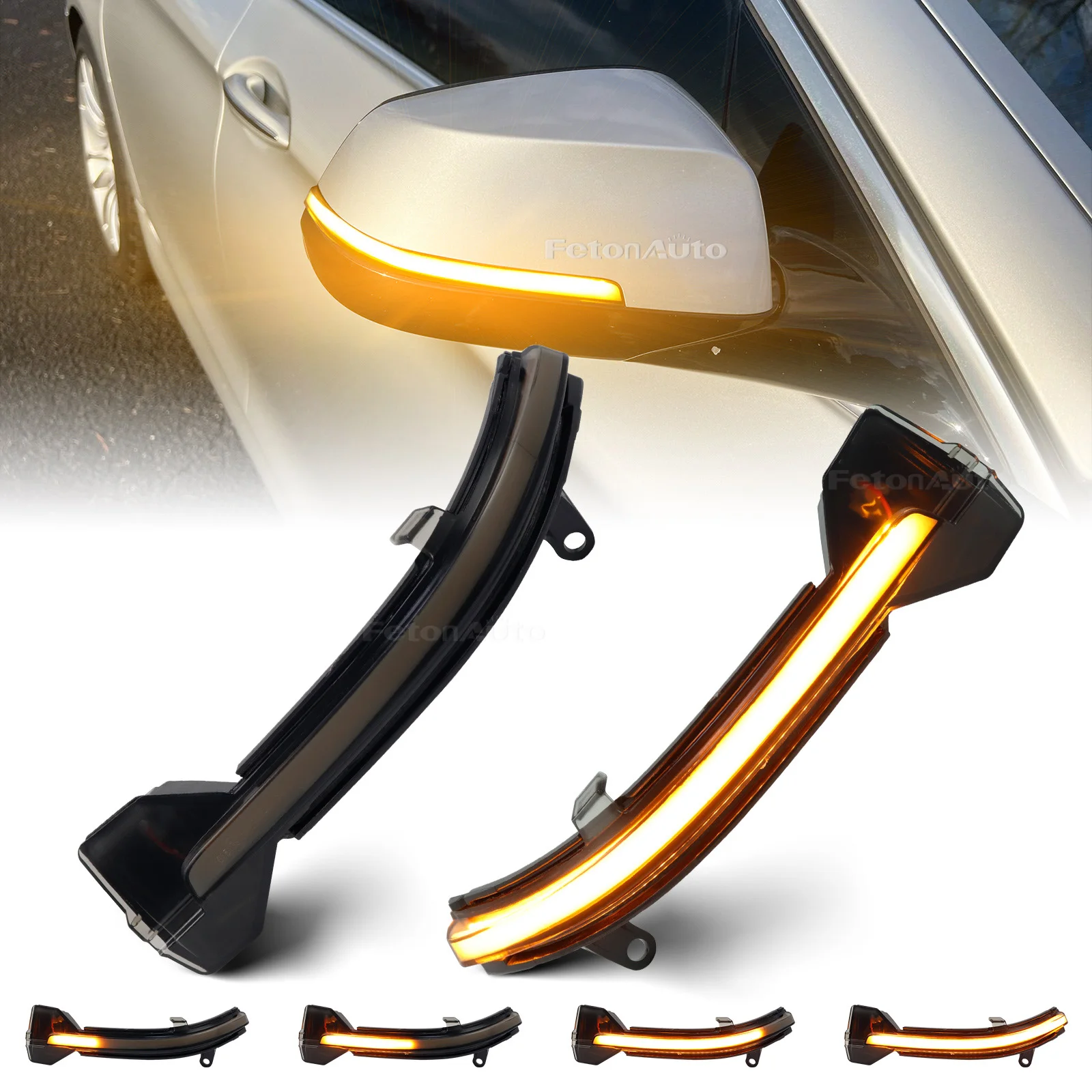Led dinâmico espelho retrovisor lateral pisca luz de sinal para bmw 5 6 7 séries f10 f11 f07 f06 f12 f13 f01