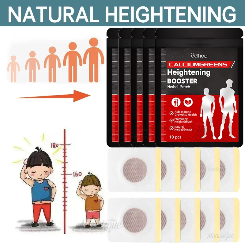 Height Growth Patch Foot Acupoint Stimulation Patch Promote Growth Hormone Calcium Supplement Increase Bone Strength Adult Youth