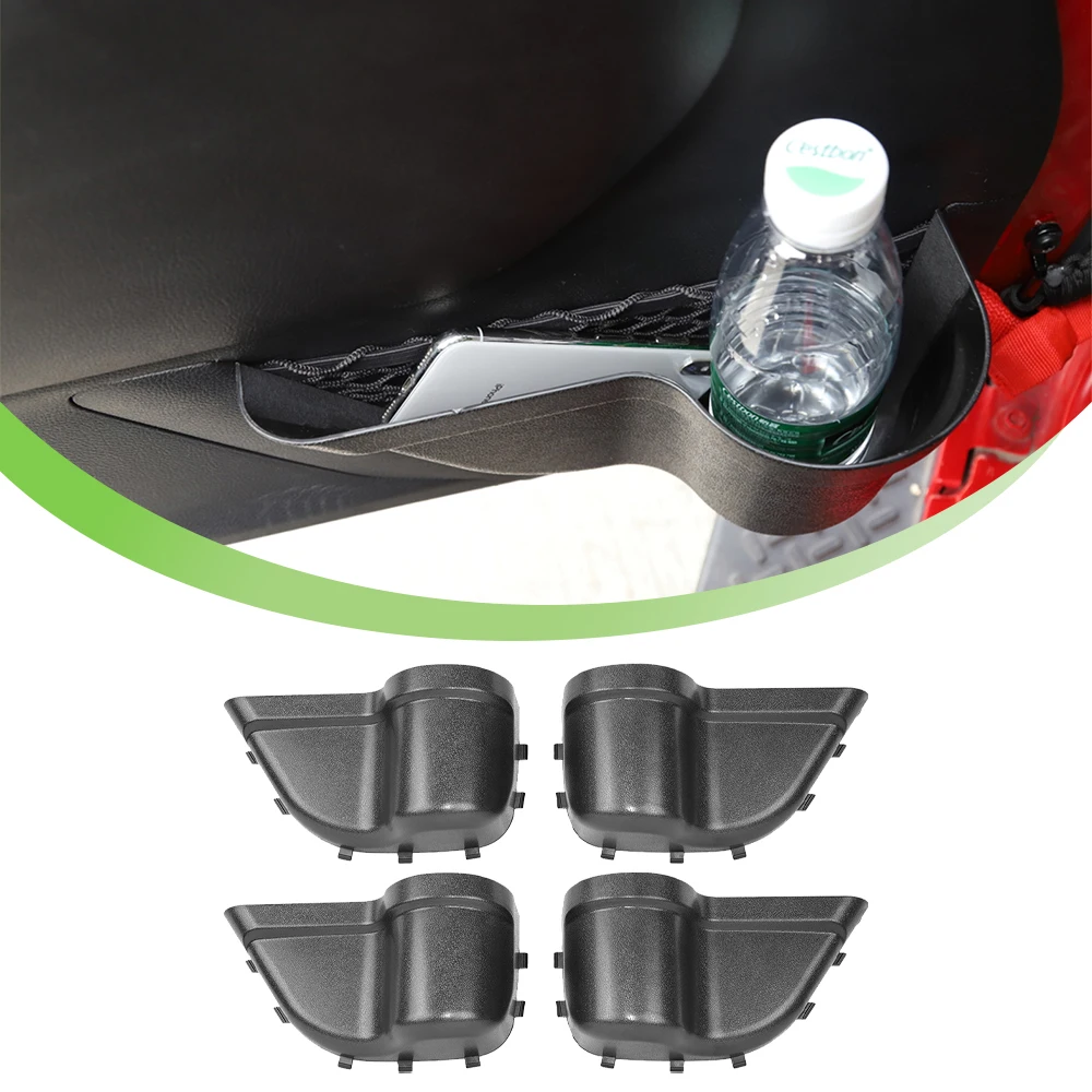 

Car Front Rear Door Side Storage Net Box Phone Organizer Tray Cup Holder for Jeep Wrangler JK JKU 2011-2017 Interior Accessories