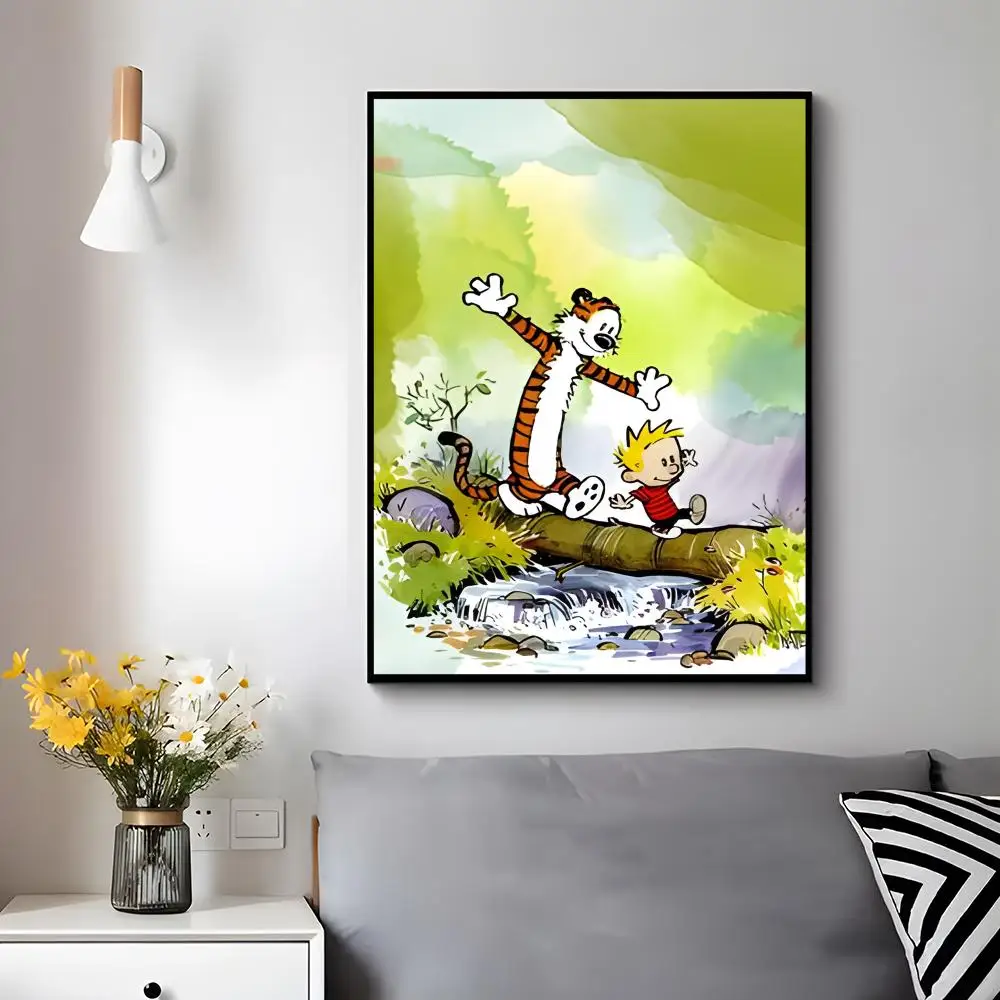 Comic Strip C-calvin and Hobbes Poster Modern Luxury Wall Poster Home Decor Space Enhancer