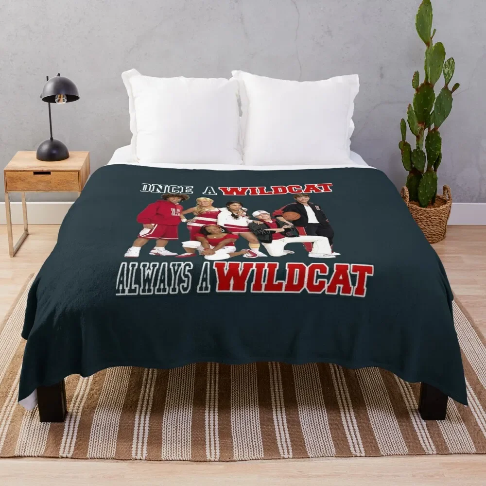 

Funny Gift High School The Movies Musical Retro Wave Throw Blanket wednesday blankets ands Blankets