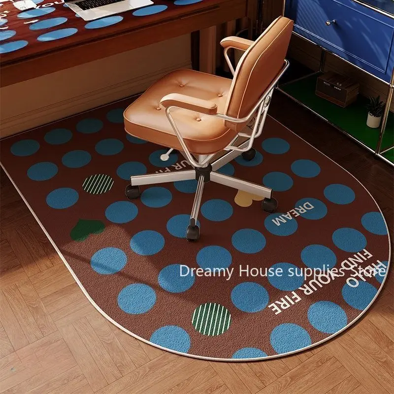 

Retro Bedroom Study Area Chair Mat Decor Home Living Room Cloakroom Dressing Table Rug Doorway Non-slip Carpet Stain Resistant