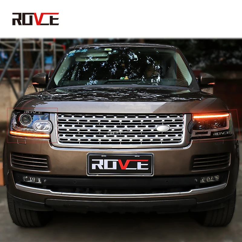 ROVCE LED Headlight Lamp Assembly For Land Rover Range Rover Vogue L405 2013-2017 Upgraded to 2023 New Style Modified Light