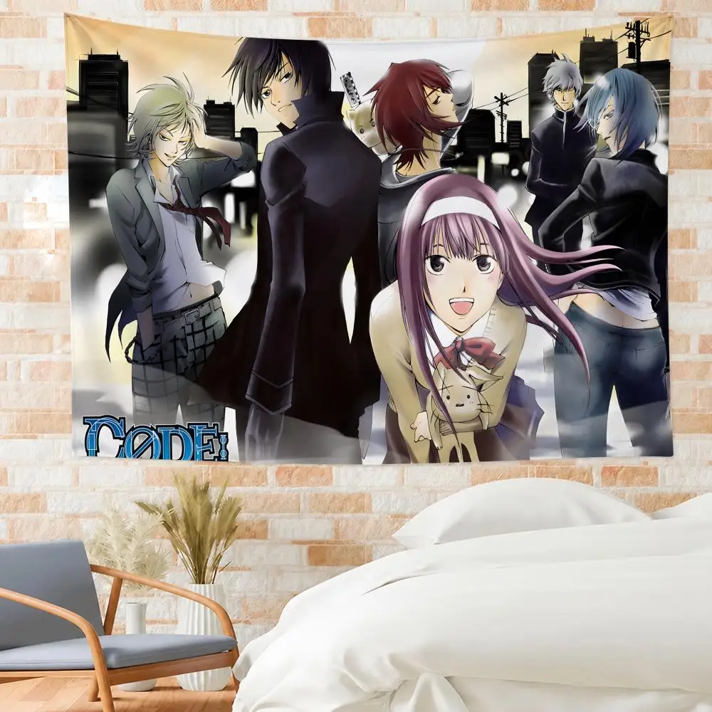 Code Breaker Tapestry House Bedroom Living Bar Garden Microfiber Decoration Background