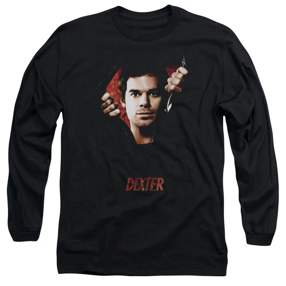 

Dexter Long Sleeve T-Shirt Portrait Black Tee