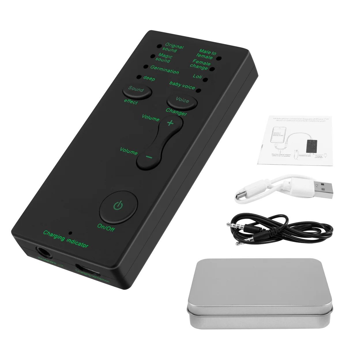 

Voice Changer 7 Different Sound Changes Device for Computer Laptop Mobile Phone
