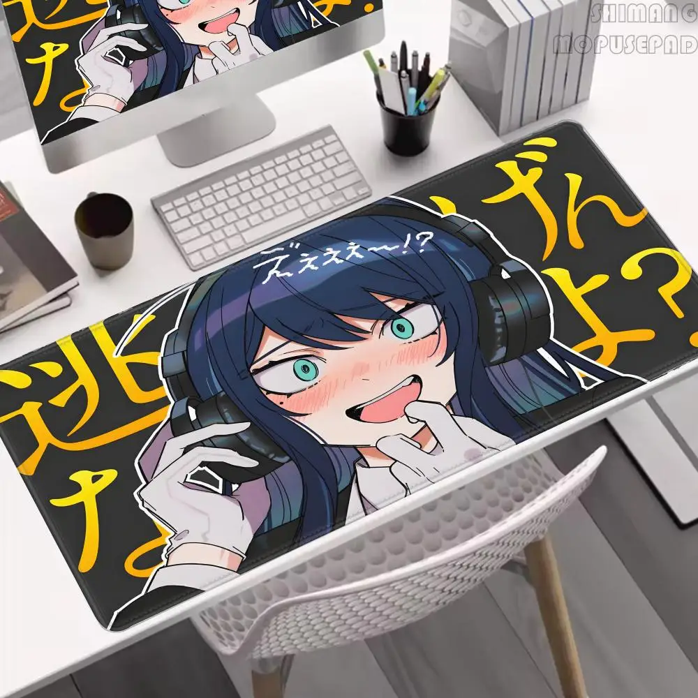 

A_ado 1000x500 Rubber Lock Edge Mouse Pad 3mm Super Big Computer Desk Mat Offices Accessories Virtual Idol Kawii Keyboard Pad