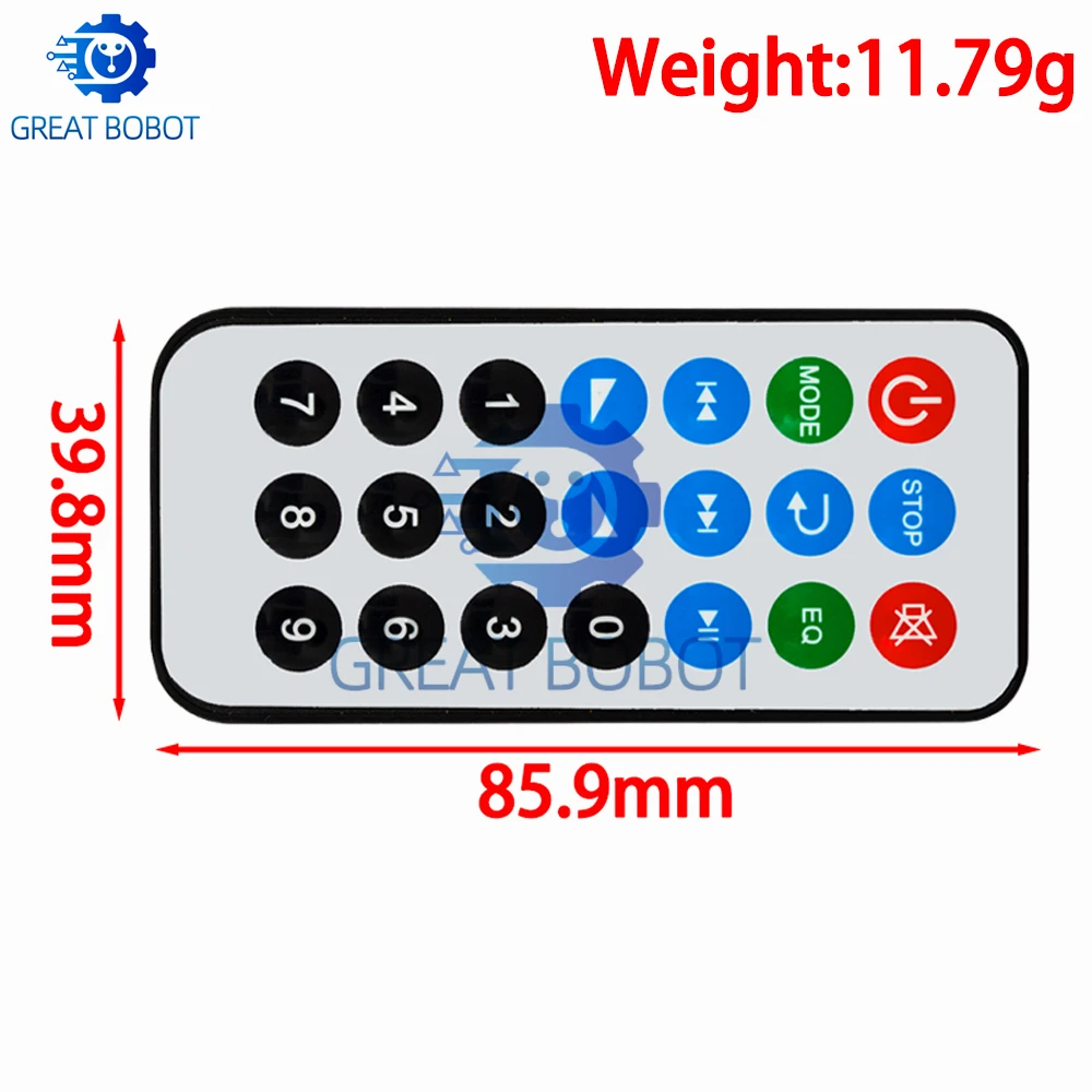BS 1~10PCS 21 key MP3 decoder board Remote control (no battery)