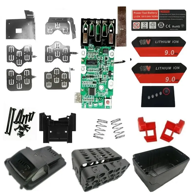 

24-Hour Delivery PCB Charging Protection Circuit Board Plastic Case Shell For M18 Li- Battery For 18V 3Ah 6Ah 9Ah H