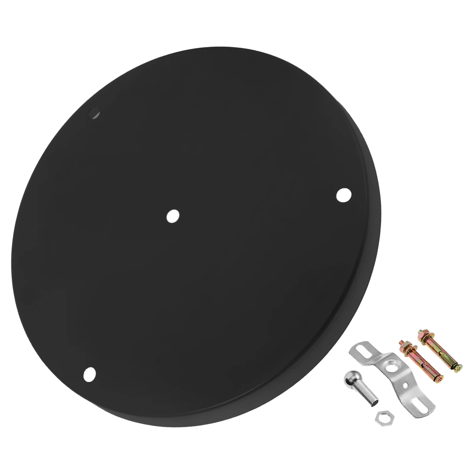 

1 Set Black Chandelier Medallion Ceiling Light Canopy Cover Plate For Dining Room Pendant Lamp Holder Iron Round Fixture Base