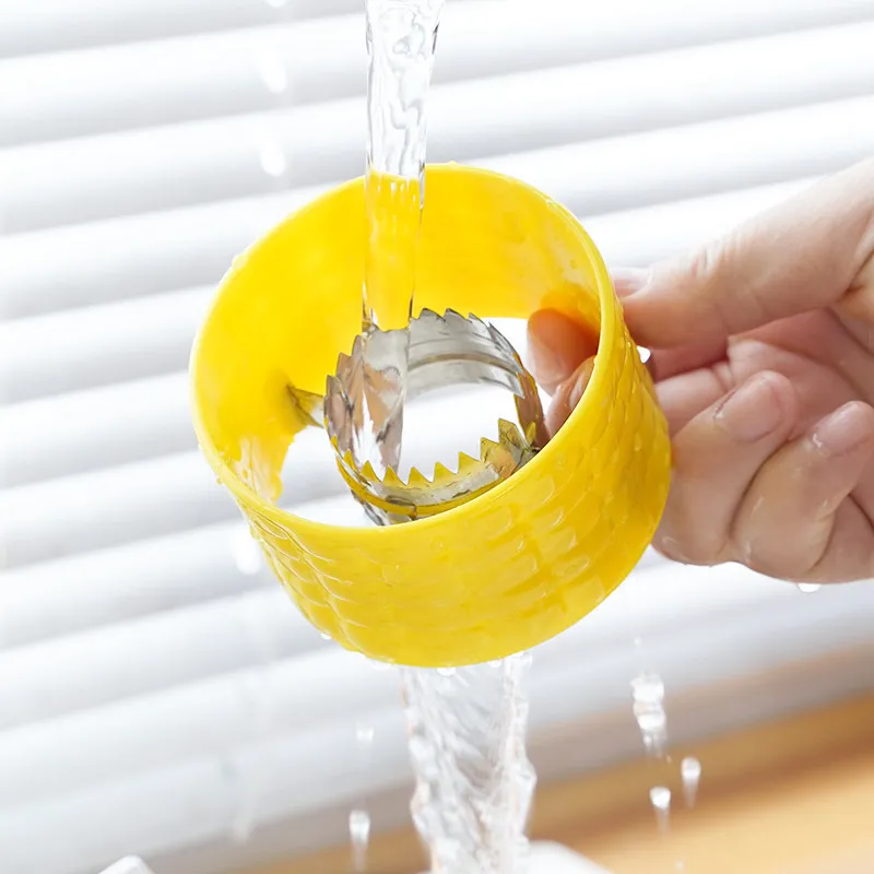 Rotary Corn Stripper Tool Stainless Steel Blade Corn Kernel Remover Easy Peel Corn Thresher Kitchen Cooking Gadget