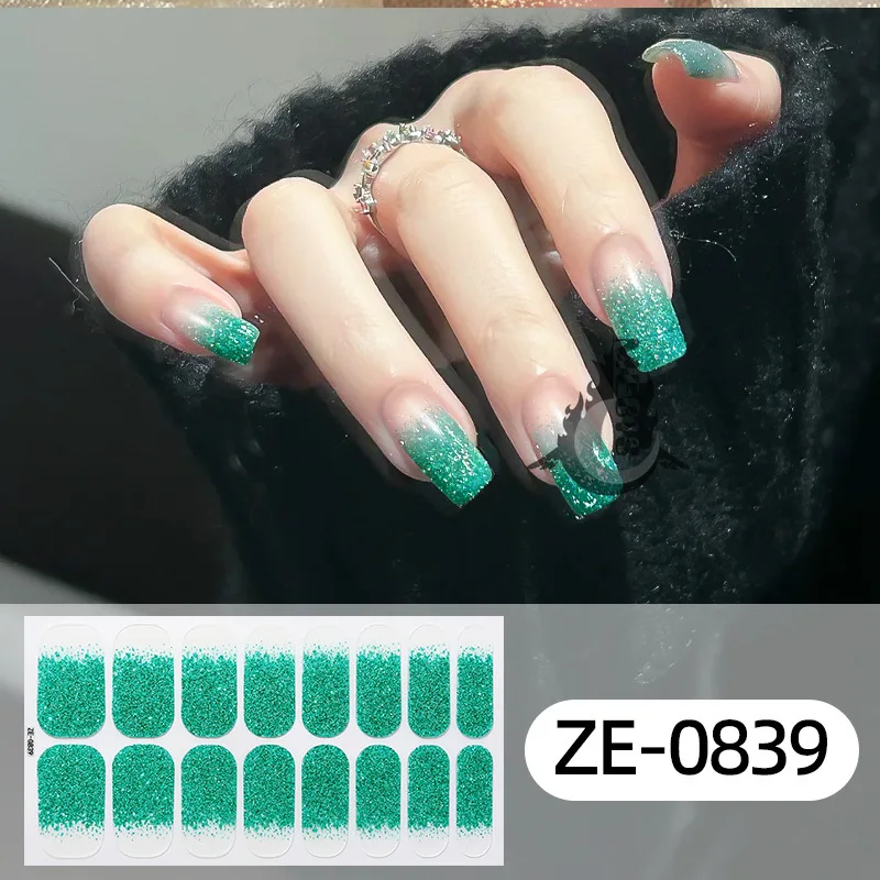 MEBIS 16 Tips Stickers Tamagotchi Seal False Nails Woman Adhesive Nail Stickers character Decoration Nails Art Deco Decoration