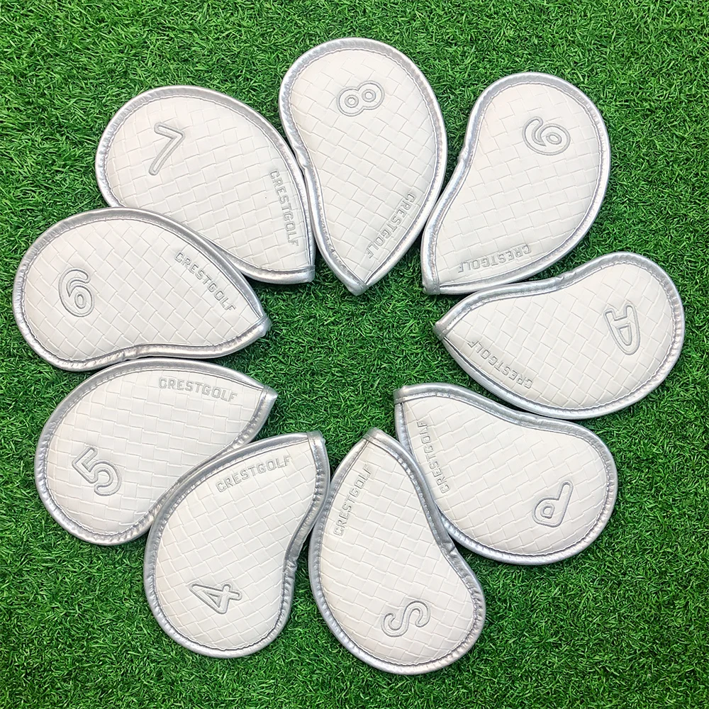 Golf Iron Head Covers Cool Woven Texture 9 pcs Set #4-9PAS Durable Precision Headcover
