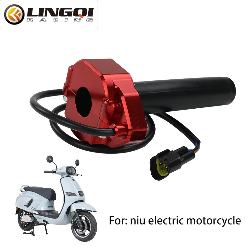 

LINGQI RACING Motorcycle 22mm 7/8" Throttle Twist Grip CNC Aluminum Gas Handle Grip For Dirt Pit Bike Electric Bicycle Universal