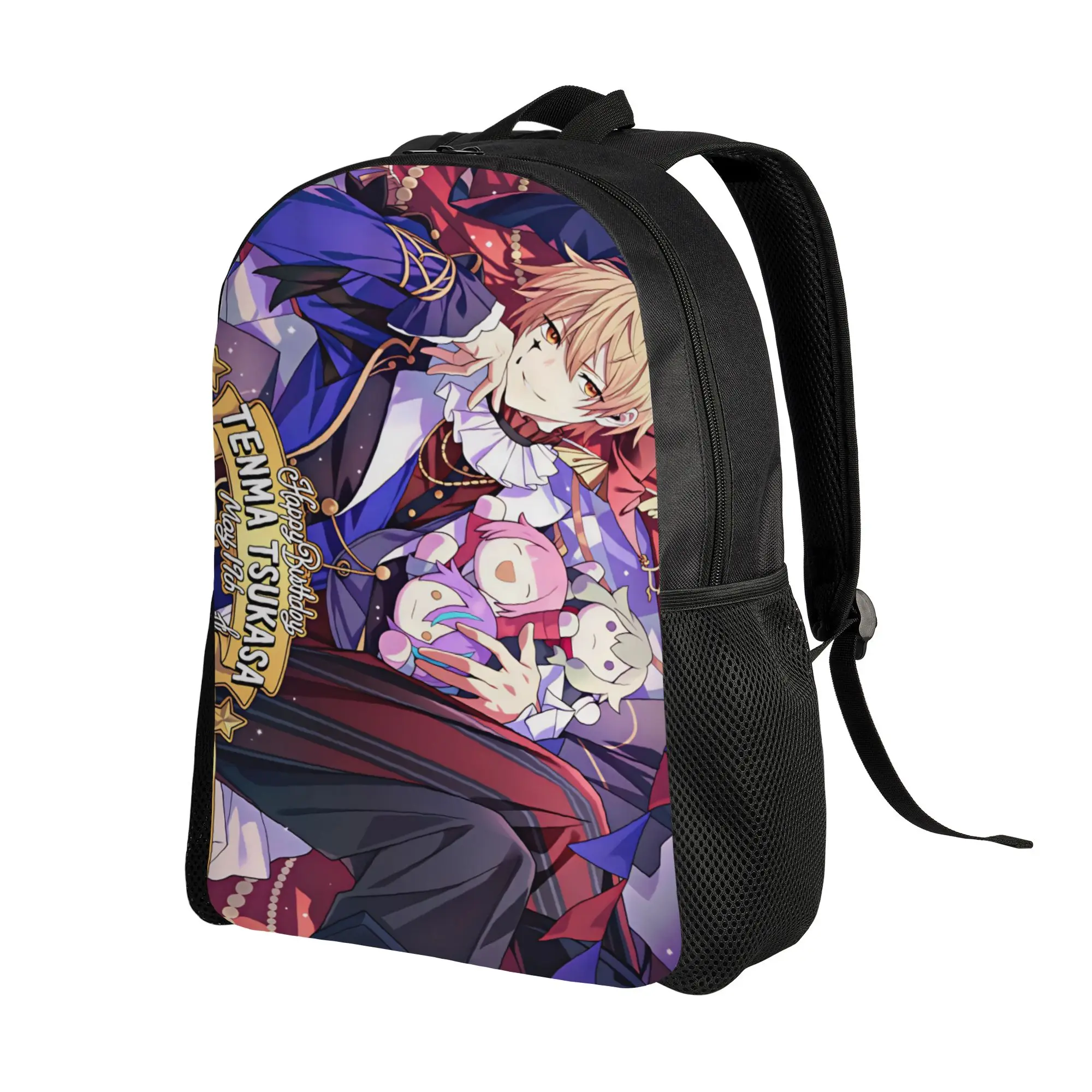 rui kamishiro tenma tsukasa  Backpack  University Backpacks Student Unisex Kawaii School Bags Custom Soft Rucksack
