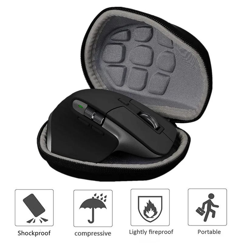 

Portable Hard EVA Travel Storage Bag For Logitech MX Master 3S Wireless Mouse Waterproof Dustproof Mice Bag Hard Shell Accessory